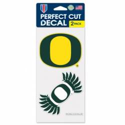 University Of Oregon Ducks - Set of Two 4x4 Die Cut Decals