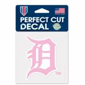 Detroit Tigers Pink - 4x4 Die Cut Decal