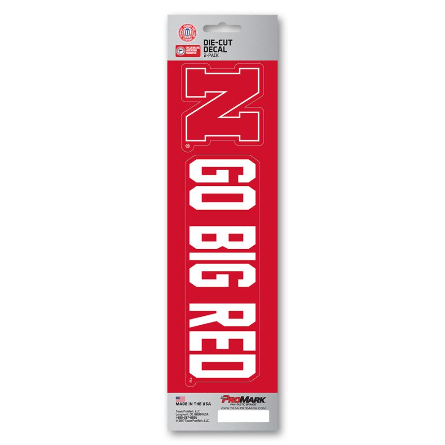 University of Nebraska Cornhuskers Go Big Red Slogan & Logo - Set Of 2 ...