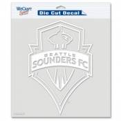 Seattle Sounders - 8x8 White Die Cut Decal