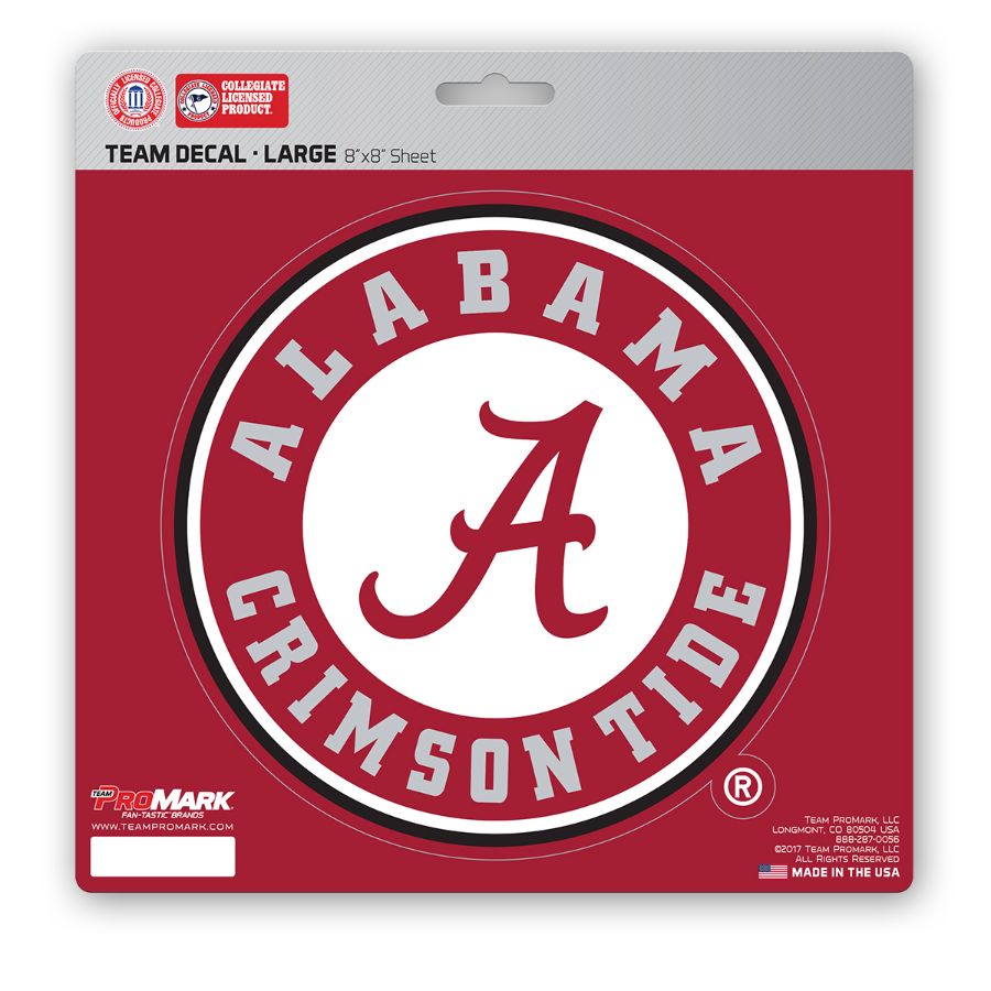 University Of Alabama Crimson Tide Logo - 8x8 Vinyl Sticker At Sticker ...