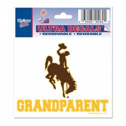 University Of Wyoming Cowboys Grandparent - 3x4 Ultra Decal