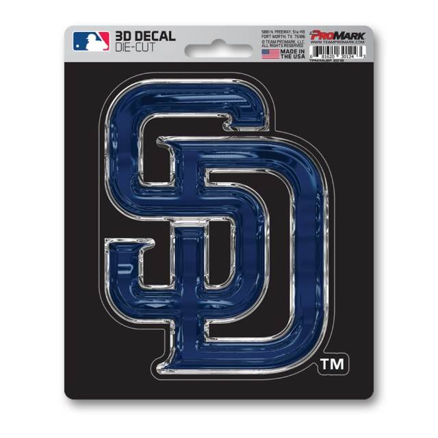 San Diego Padres, 3-D Major League Baseball Uniform Stickers