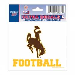 University Of Wyoming Cowboys Football - 3x4 Ultra Decal
