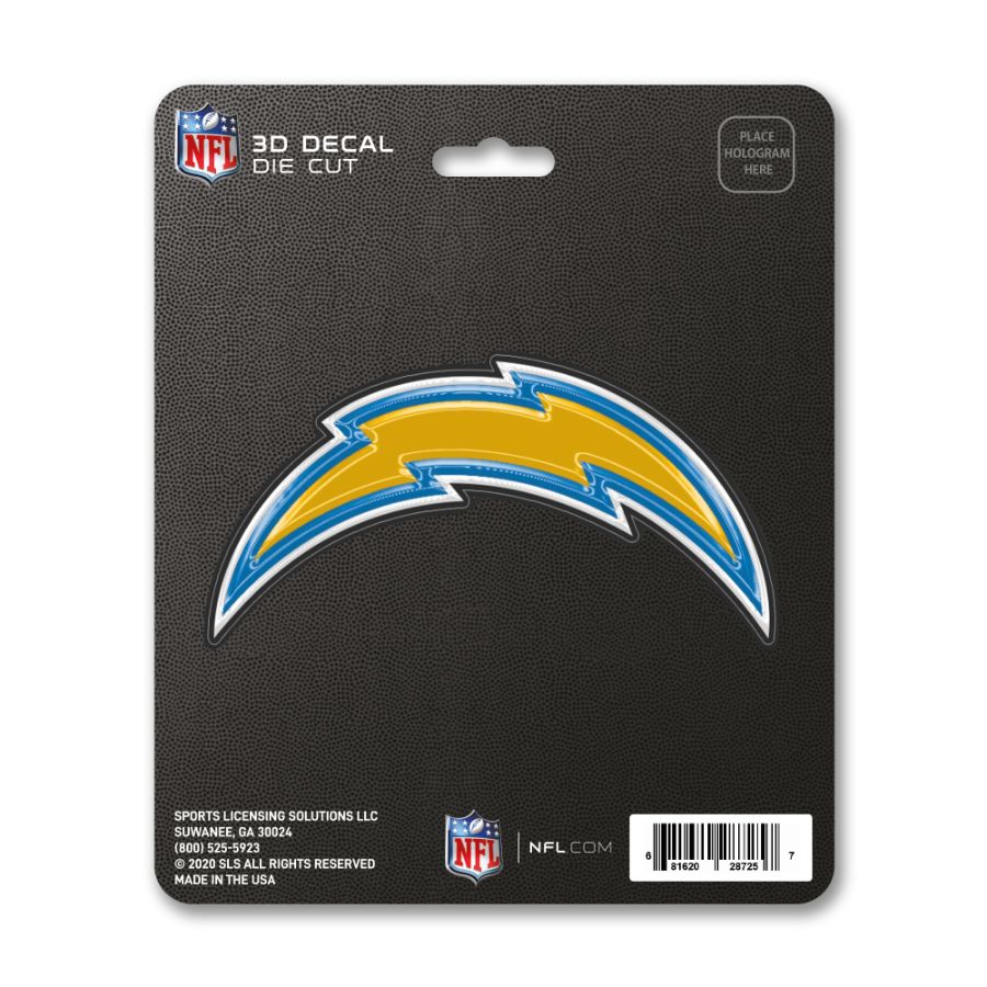 Los Angeles Chargers - 3D Vinyl Sticker at Sticker Shoppe