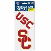 University Of Southern California USC Trojans - Set of Two 4x4 Die Cut Decals