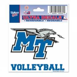Middle Tennessee State University Blue Raiders Volleyball - 3x4 Ultra Decal