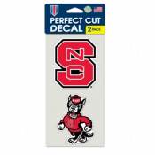 North Carolina State University Wolfpack - Set of Two 4x4 Die Cut Decals