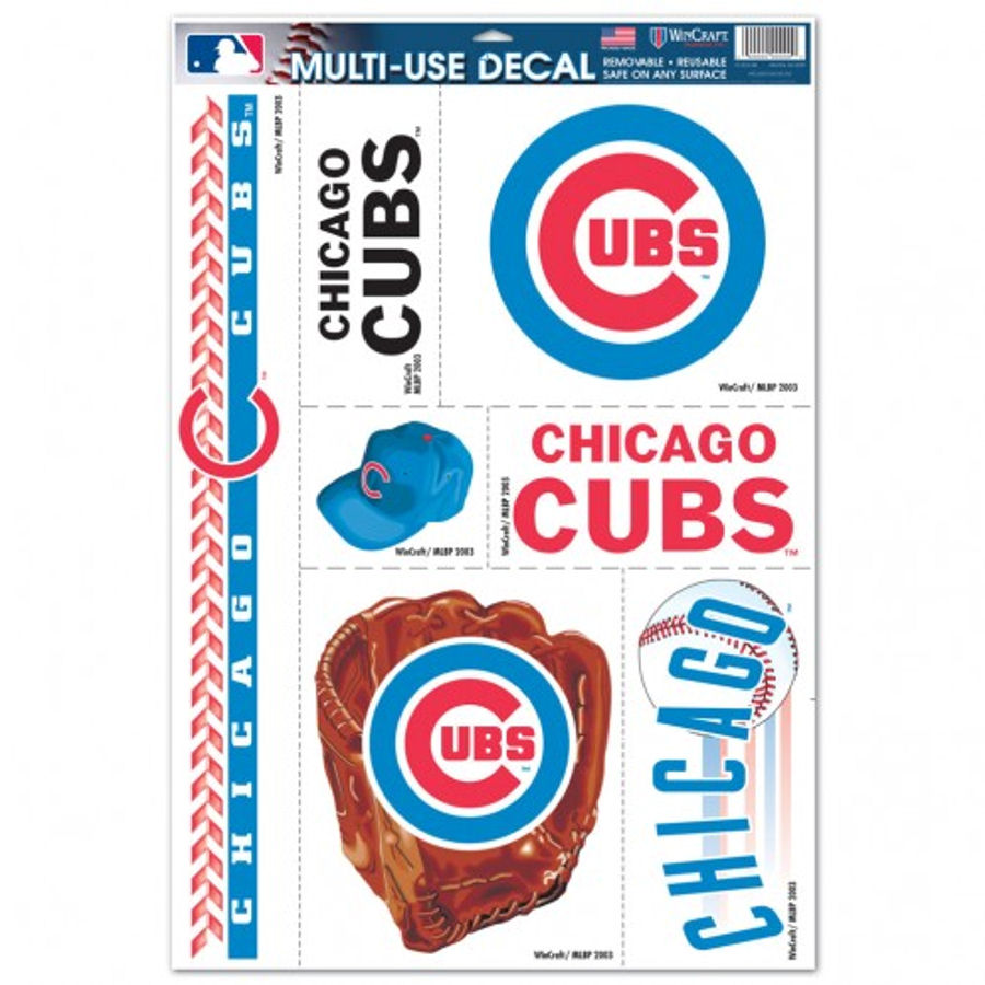 Chicago Cubs - Set of 7 Ultra Decals at Sticker Shoppe