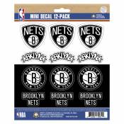 Brooklyn Nets - Set Of 12 Sticker Sheet