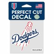 Los Angeles Dodgers Script Logo - 4x4 Die Cut Decal