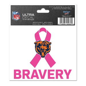 Chicago Bears Breast Cancer Awareness Bravery - 3x4 Ultra Decal at Sticker  Shoppe