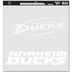 Anaheim Ducks - 18x18 White Die Cut Decal