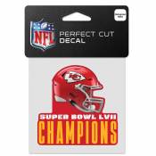 Kansas City Chiefs Super Bowl LVII 57 Champions - 4x4 Die Cut Decal