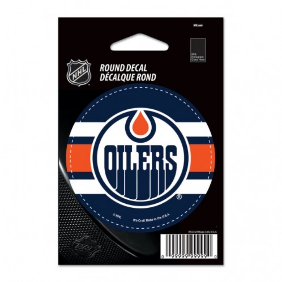 Edmonton Oilers - 3x3 Round Vinyl Sticker at Sticker Shoppe