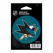 San Jose Sharks - 3x3 Round Vinyl Sticker