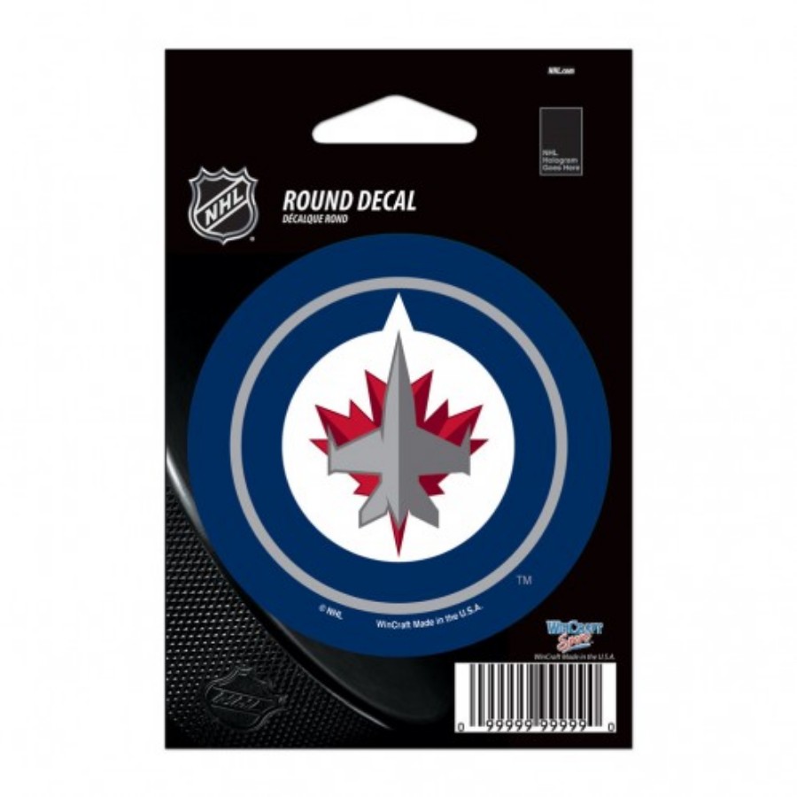 Winnipeg Jets - 3x3 Round Vinyl Sticker at Sticker Shoppe