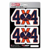 University Of Virginia Cavaliers 4x4 Off Road - Set of 2 Sticker Sheet