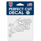 U.S. Naval Academy Navy Midshipmen - 4x4 White Die Cut Decal