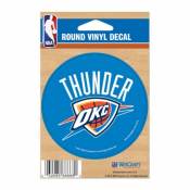Oklahoma City Thunder - 3x3 Round Vinyl Sticker