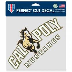 Cal Poly State University Mustangs - 8x8 Full Color Die Cut Decal