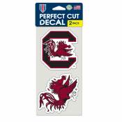 University Of South Carolina Gamecocks - Set of Two 4x4 Die Cut Decals