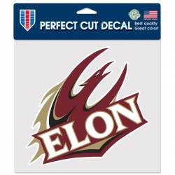 Elon University Phoenix - 8x8 Full Color Die Cut Decal