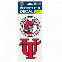 University Of Tampa Spartans - Set of Two 4x4 Die Cut Decals