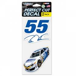 Brian Vickers #55 - Set of Two 4x4 Die Cut Decals