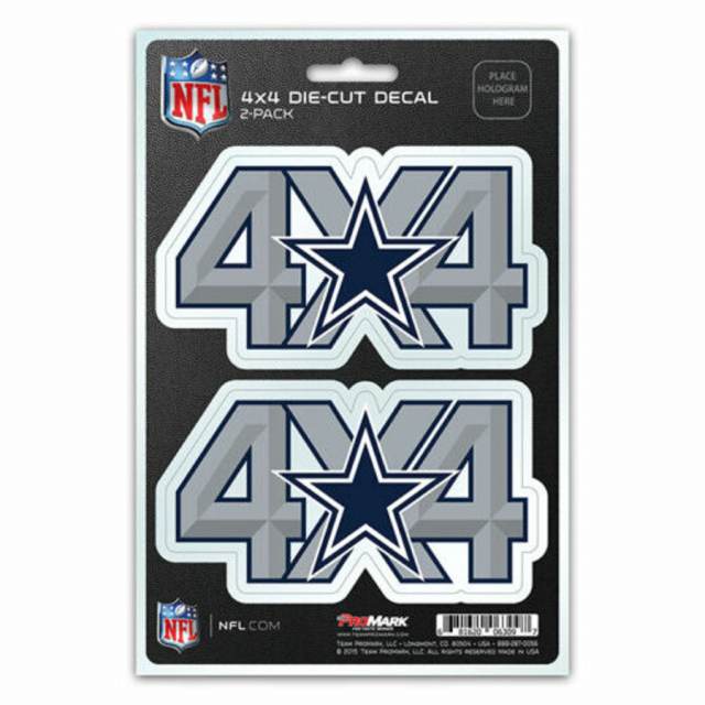 Dallas Cowboys Die Cut Metallic Sticker