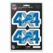 Detroit Lions 4x4 Off Road - Set of 2 Sticker Sheet