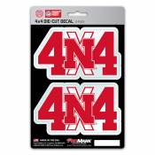 University Of Nebraska Cornhuskers 4x4 Off Road - Set of 2 Sticker Sheet