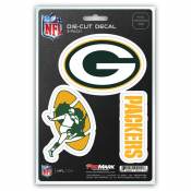 Green Bay Packers Team Logo - Set Of 3 Sticker Sheet