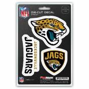 Jacksonville Jaguars Team Logo - Set Of 3 Sticker Sheet