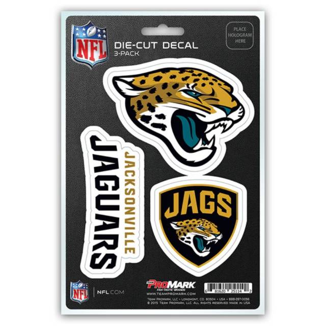 Jacksonville Jaguars Team Logo - Set Of 3 Sticker Sheet at Sticker Shoppe