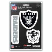 Las Vegas Raiders Team Logo - Set Of 3 Sticker Sheet