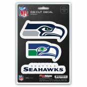 Seattle Seahawks Team Logo - Set Of 3 Sticker Sheet