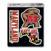 University Of Maryland Terrapins Team Logo - Set Of 3 Sticker Sheet