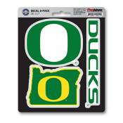 University Of Oregon Ducks Team Logo - Set Of 3 Sticker Sheet