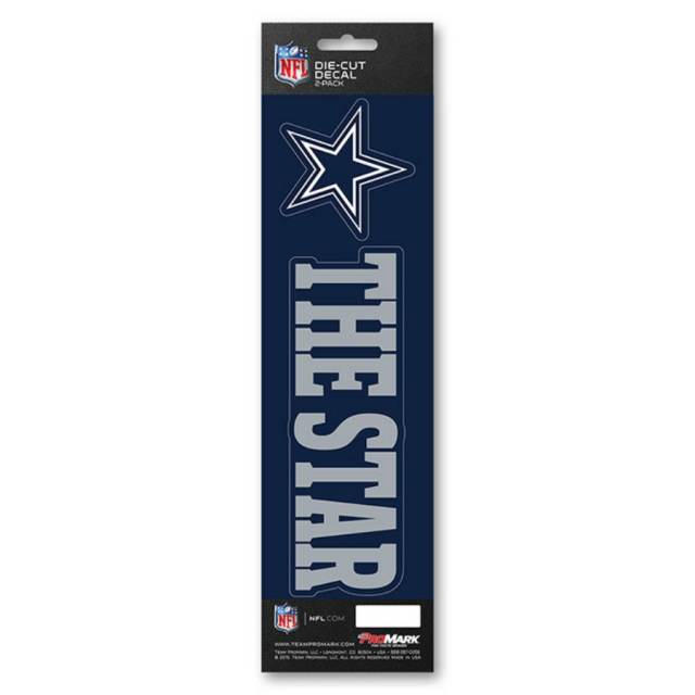 Dallas Cowboys Set of 2 Die Cut Slogan Decal Stickers The Star