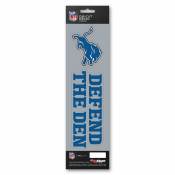 Detroit Lions Defend The Den Slogan & Logo - Set Of 2 Vinyl Stickers