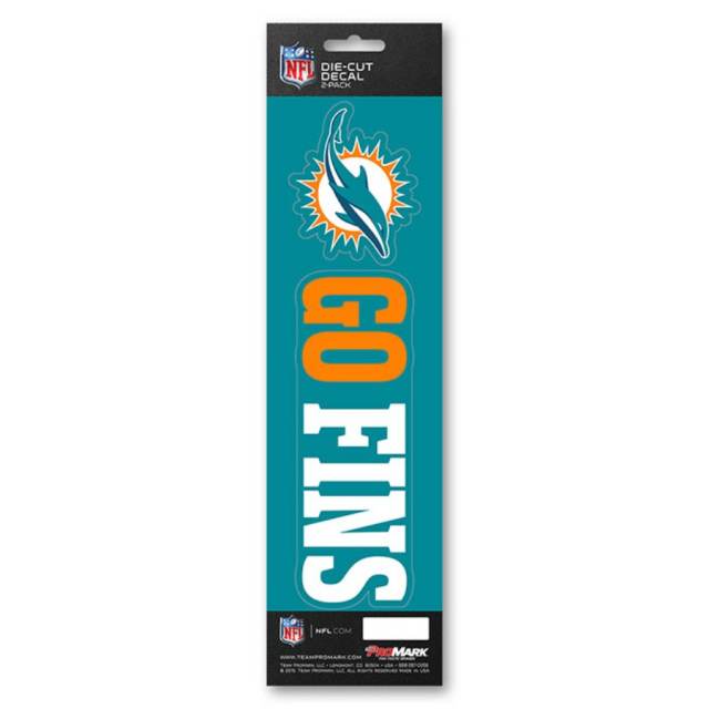 Miami Dolphins Retro Logo - Static Cling at Sticker Shoppe