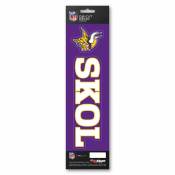 Minnesota Vikings SKOL Slogan & Logo - Set Of 2 Vinyl Stickers