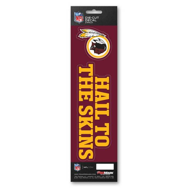 Washington Redskins Die Cut Transfer Decal Strip - White