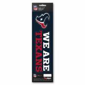 Houston Texans We Are Texans Slogan & Logo - Set Of 2 Vinyl Stickers