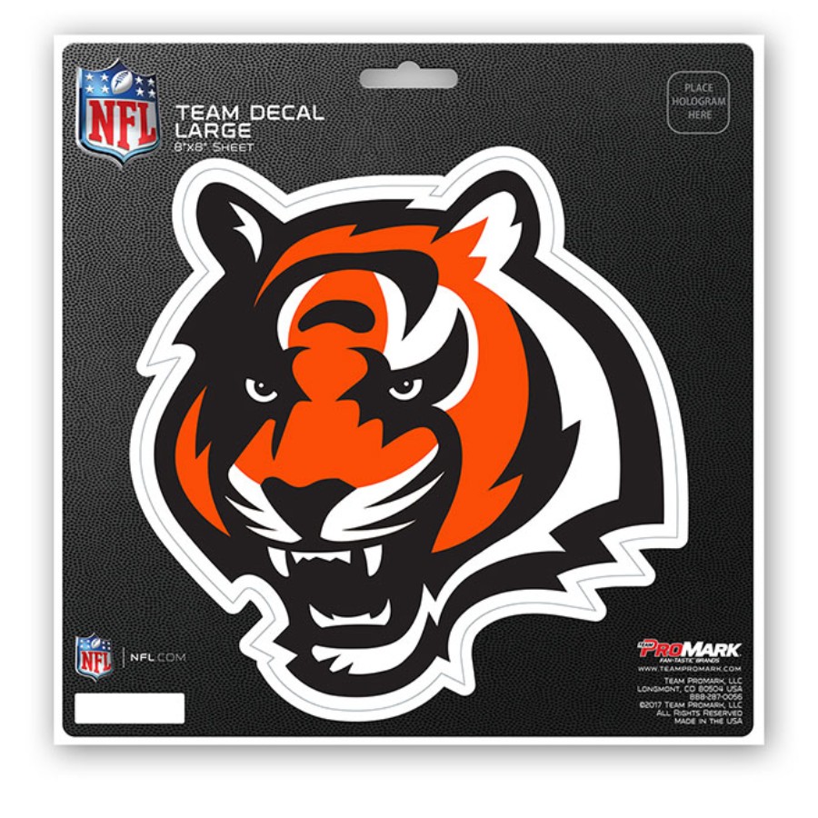 Cincinnati Bengals Logo - 8x8 Vinyl Sticker at Sticker Shoppe