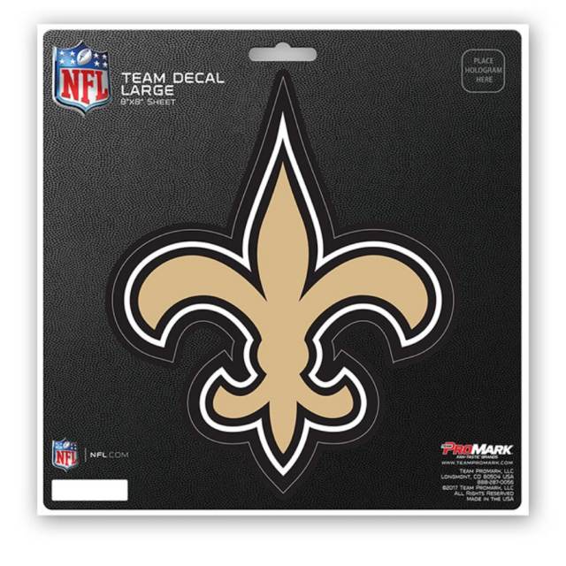 New Orleans Saints Decal 8x8 Perfect Cut Camo - Special Order