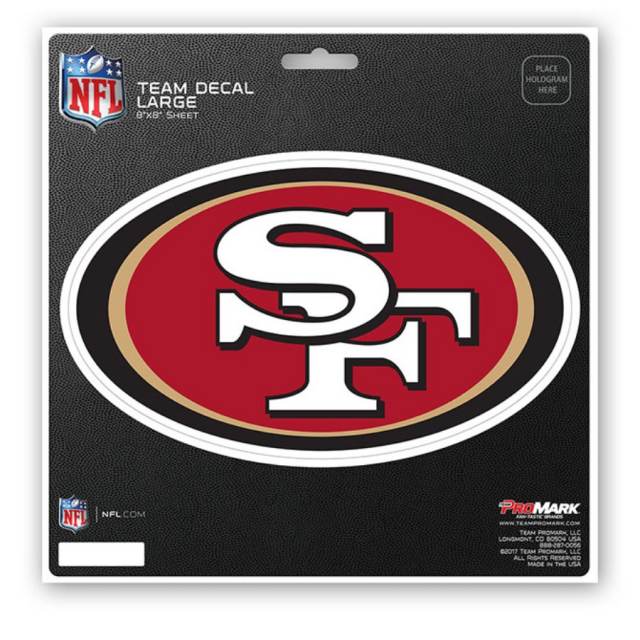 San Francisco 49ers 4 Inch NFL Color Die-Cut Decal Sticker *Free Shipping