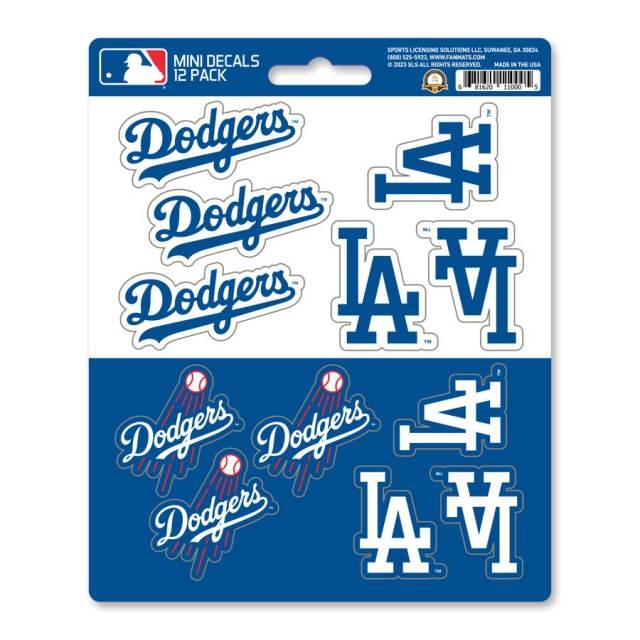 Los Angeles Dodgers Decal 8x8 Die Cut Color