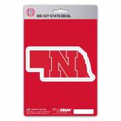 University Of Nebraska Cornhuskers Home State Nebraska Shaped - Vinyl Sticker